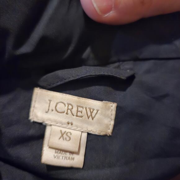 J.Crew Factory Quilted Puffer Vest Black XS Down Feather Fill Women’s Outerwear - Picture 3 of 5